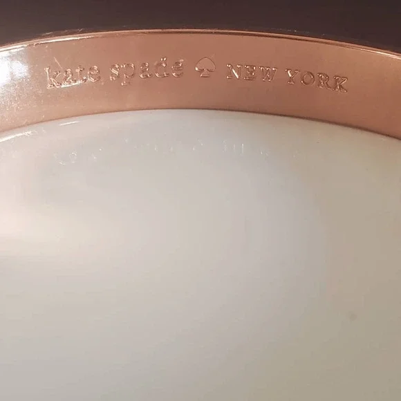 Kate Spade Best Friend Ever Rose Gold Bracelet Bangle Perfect Pair Peas in a Pod - Picture 8 of 8